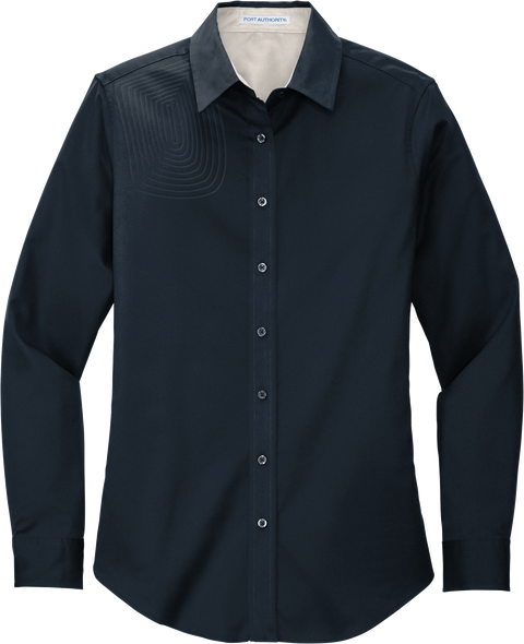 Ladies Long Sleeve Button Down Shirt – L608
