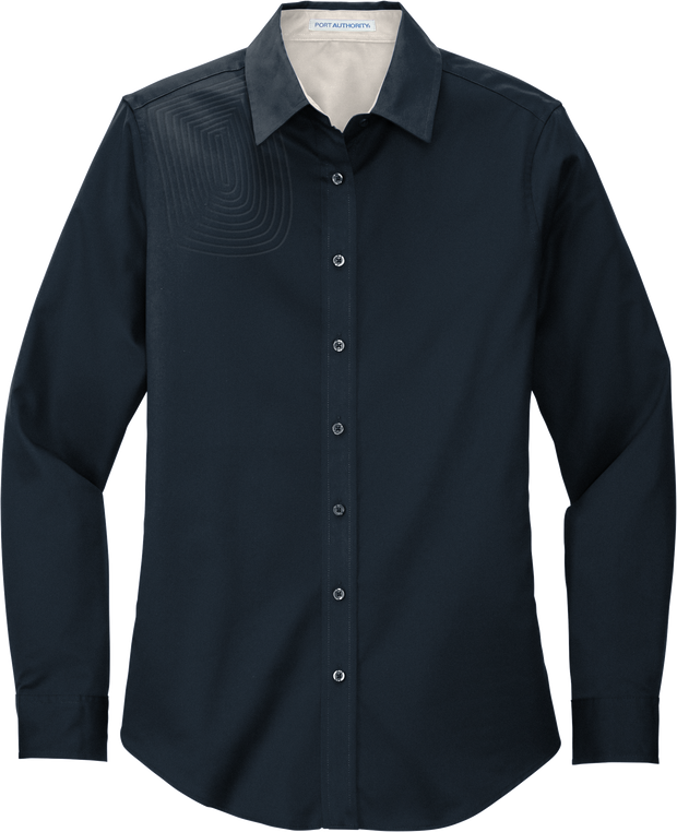 Ladies Long Sleeve Button Down Shirt – L608