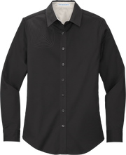 Ladies Long Sleeve Button Down Shirt – L608