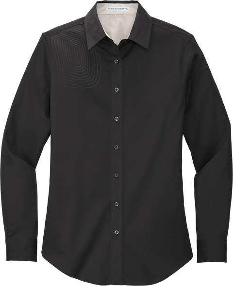 Ladies Long Sleeve Button Down Shirt – L608