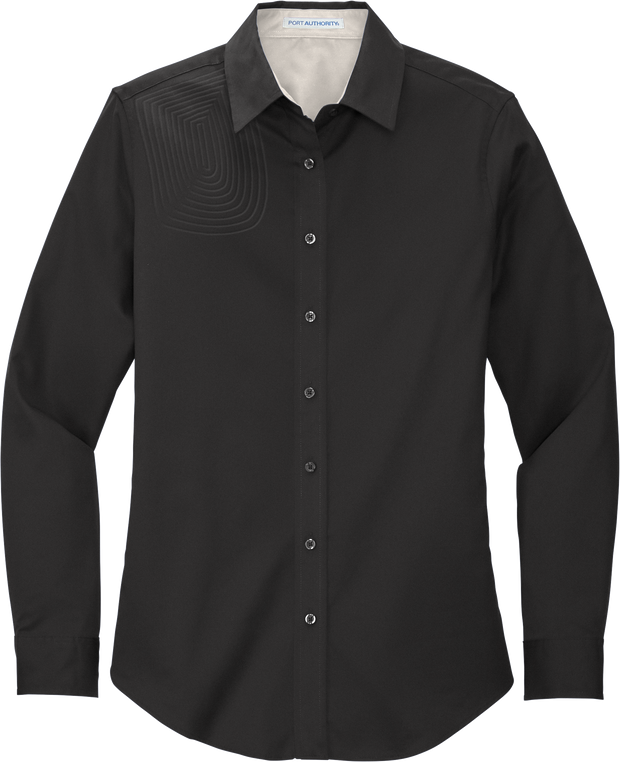Ladies Long Sleeve Button Down Shirt – L608