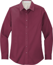 Ladies Long Sleeve Button Down Shirt – L608