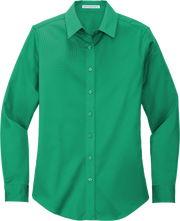 Ladies Long Sleeve Button Down Shirt – L608