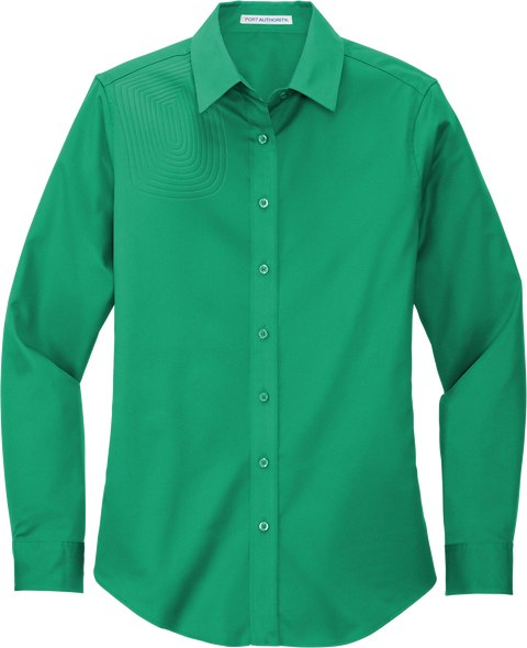 Ladies Long Sleeve Button Down Shirt – L608