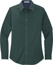 Ladies Long Sleeve Button Down Shirt – L608