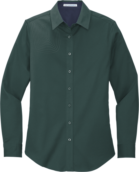 Ladies Long Sleeve Button Down Shirt – L608