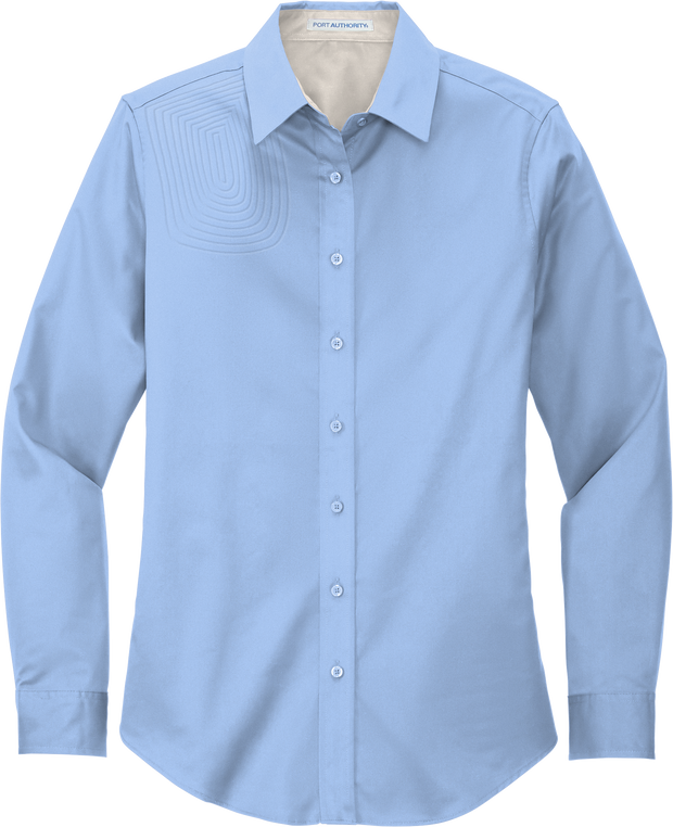 Ladies Long Sleeve Button Down Shirt – L608