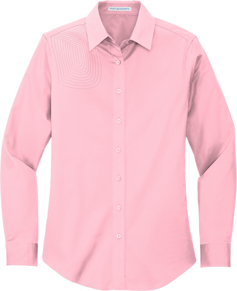 Ladies Long Sleeve Button Down Shirt – L608
