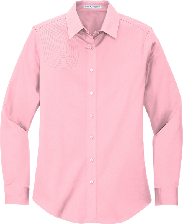 Ladies Long Sleeve Button Down Shirt – L608
