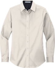 Ladies Long Sleeve Button Down Shirt – L608