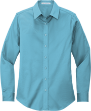 Ladies Long Sleeve Button Down Shirt – L608