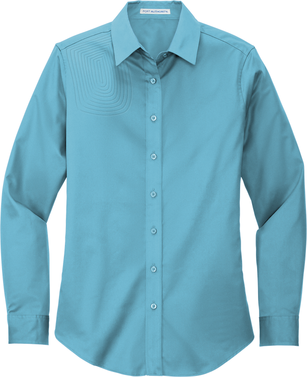 Ladies Long Sleeve Button Down Shirt – L608