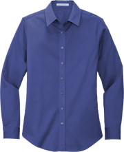Ladies Long Sleeve Button Down Shirt – L608