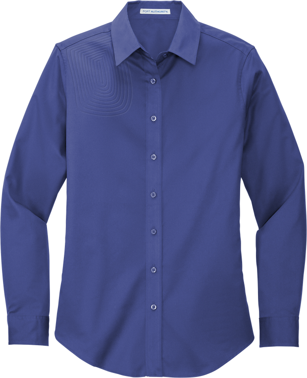 Ladies Long Sleeve Button Down Shirt – L608
