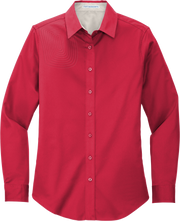 Ladies Long Sleeve Button Down Shirt – L608