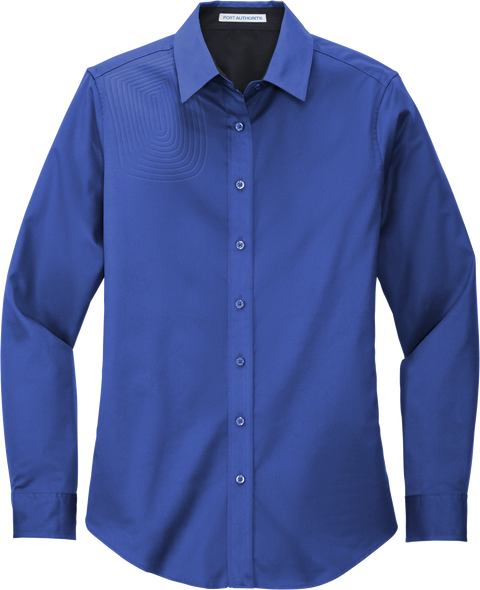 Ladies Long Sleeve Button Down Shirt – L608