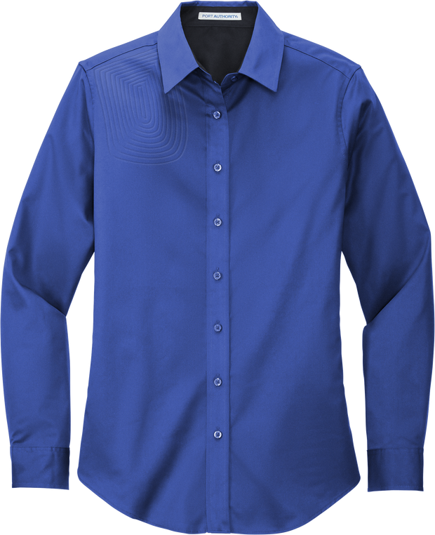 Ladies Long Sleeve Button Down Shirt – L608