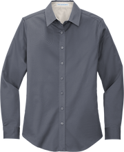 Ladies Long Sleeve Button Down Shirt – L608