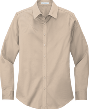Ladies Long Sleeve Button Down Shirt – L608