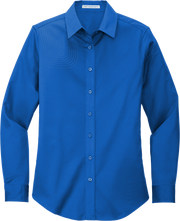 Ladies Long Sleeve Button Down Shirt – L608