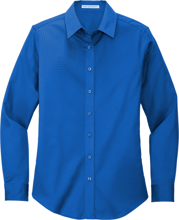 Ladies Long Sleeve Button Down Shirt – L608
