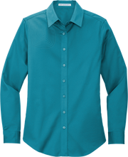 Ladies Long Sleeve Button Down Shirt – L608