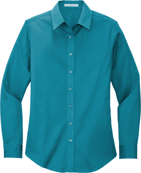 Ladies Long Sleeve Button Down Shirt – L608