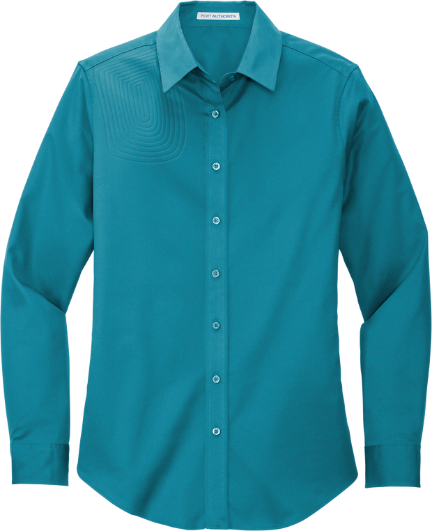 Ladies Long Sleeve Button Down Shirt – L608