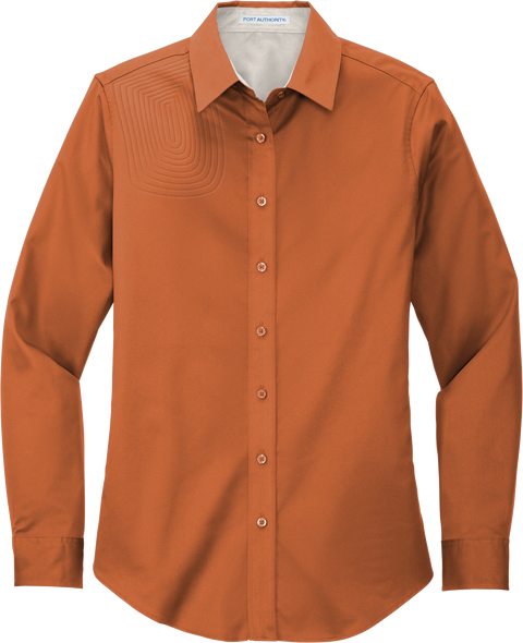 Ladies Long Sleeve Button Down Shirt – L608