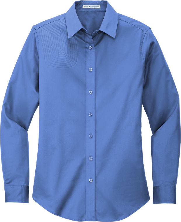 Ladies Long Sleeve Button Down Shirt – L608