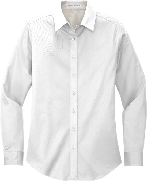 Ladies Long Sleeve Button Down Shirt – L608