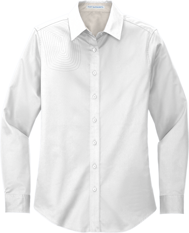 Ladies Long Sleeve Button Down Shirt – L608